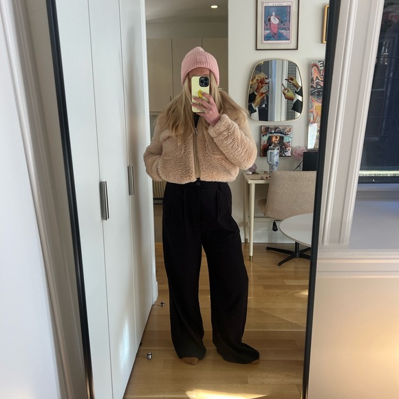 Helmut Lang Shearling Bomber Jacket - Picture 3 of 14